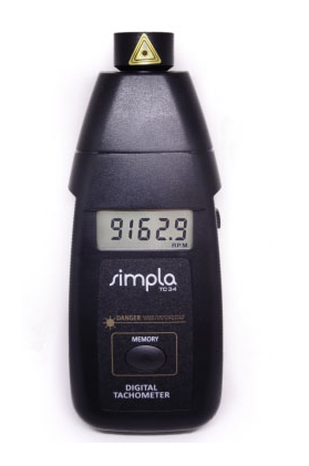 Tacômetro Digital sem Contato com Mira Laser Simpla - TC34